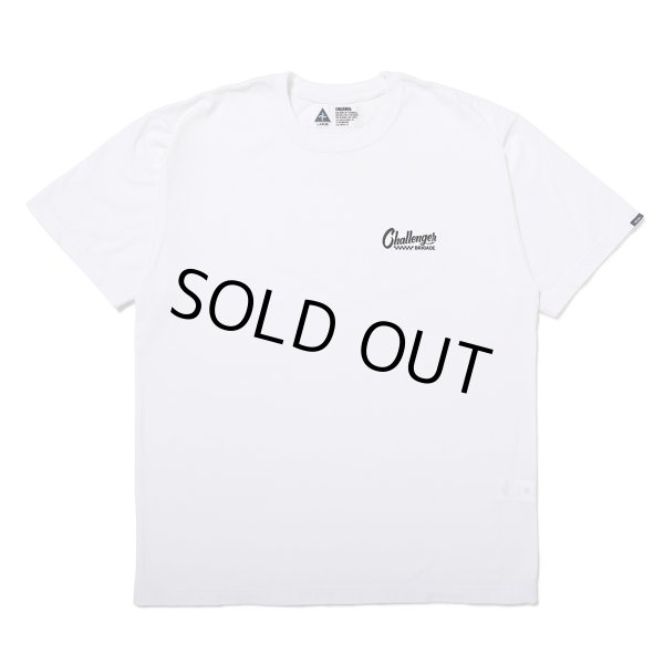 画像2: CHALLENGER/CHECKER LOGO TEE（WHITE）［プリントT-25春夏］ (2)