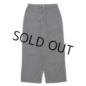 画像: COOTIE PRODUCTIONS/Garment Dyed Ripstop Check Easy Pants（Black）［チェックイージーパンツ-24春夏］