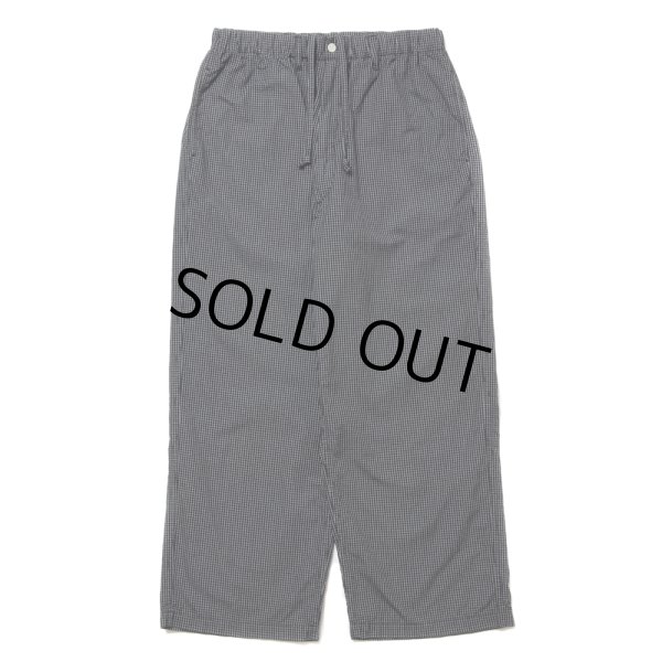 画像1: COOTIE PRODUCTIONS/Garment Dyed Ripstop Check Easy Pants（Black）［チェックイージーパンツ-24春夏］ (1)
