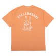 画像1: CHALLENGER/PIGMENT PEACE TEE（LT ORANGE）［ピグメント染めプリントT-25春夏］ (1)