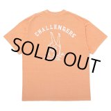画像: CHALLENGER/PIGMENT PEACE TEE（LT ORANGE）［ピグメント染めプリントT-25春夏］
