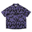 画像1: CHALLENGER/S/S FIRE SHIRT（PURPLE/BLACK）［ファイヤーシャツ-25春夏］ (1)