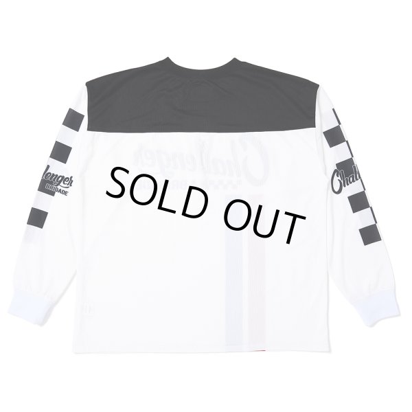 画像2: CHALLENGER/L/S RACING TEE（WHITE）［レーシング長袖T-25春夏］ (2)