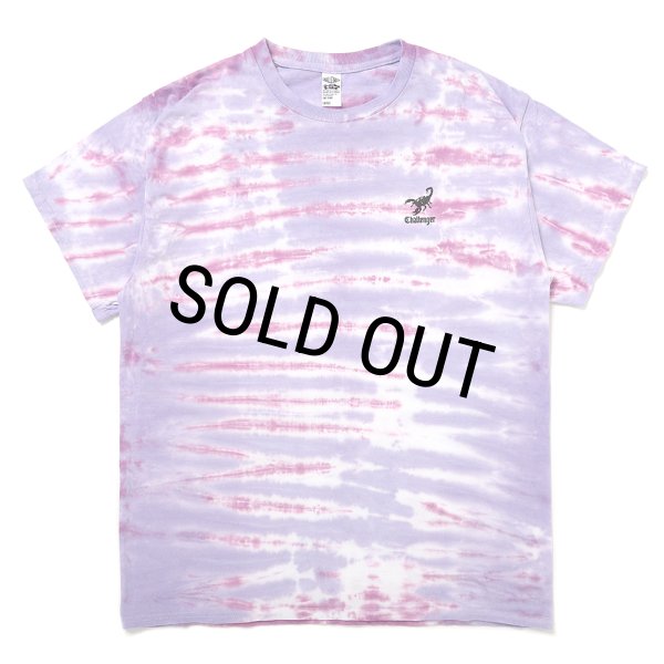 新品タグ付き ACID DYED LOGO TEE タイダイ CHALLENGER/TIE DYE SCORPION TEE（LT PURPLE）［タイダイT-25春