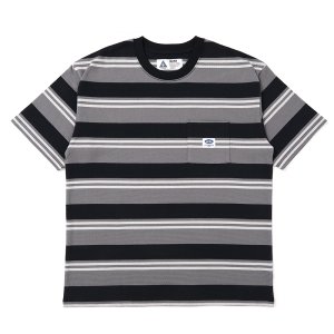 画像: CHALLENGER/S/S BORDER TEE（GRAY/BLACK）［ボーダーT-25春夏］