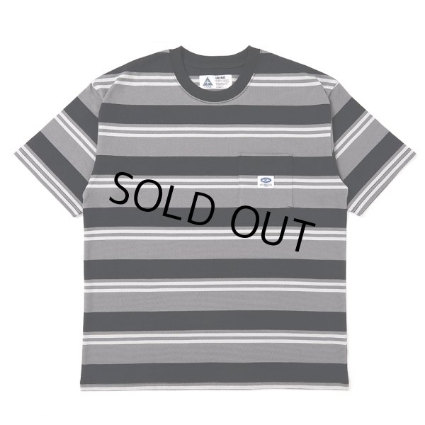 CHALLENGER/S/S BORDER TEE（GRAY/BLACK）［ボーダーT-25春夏