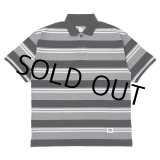 画像: CHALLENGER/S/S BORDER POLO（GRAY/BLACK）［ボーダーポロ-25春夏］