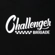 画像4: CHALLENGER/CHECKER LOGO TEE（BLACK）［プリントT-25春夏］ (4)