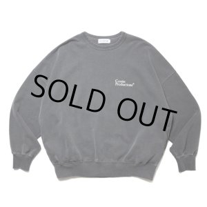 画像: COOTIE PRODUCTIONS/Pigment Dyed Open End Yarn Sweat Crew（Black）［ピグメントダイスウェットクルー-24秋冬］