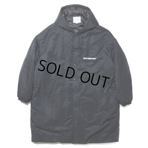 画像1: COOTIE PRODUCTIONS/Error Fit Padded Bench Coat（Black）［エラーフィットベンチコート-24秋冬］ (1)