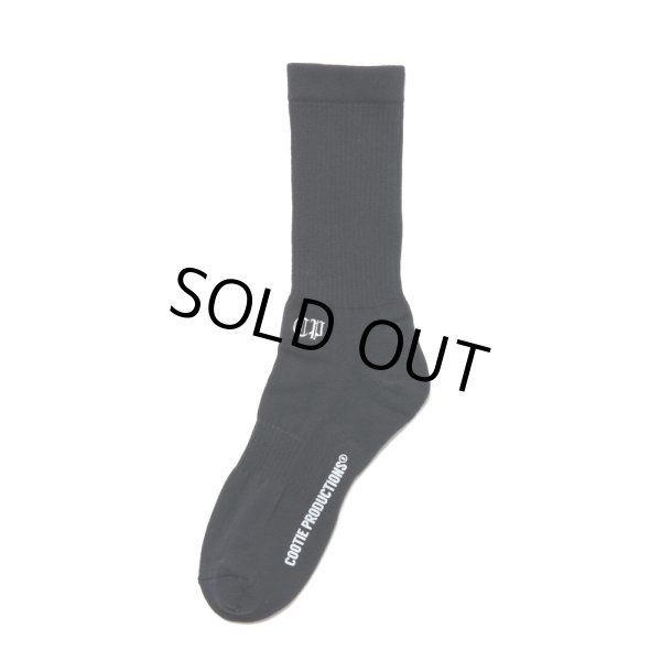 画像1: COOTIE PRODUCTIONS/Raza Middle Socks（Black）［ミドルソックス-24秋冬］ (1)