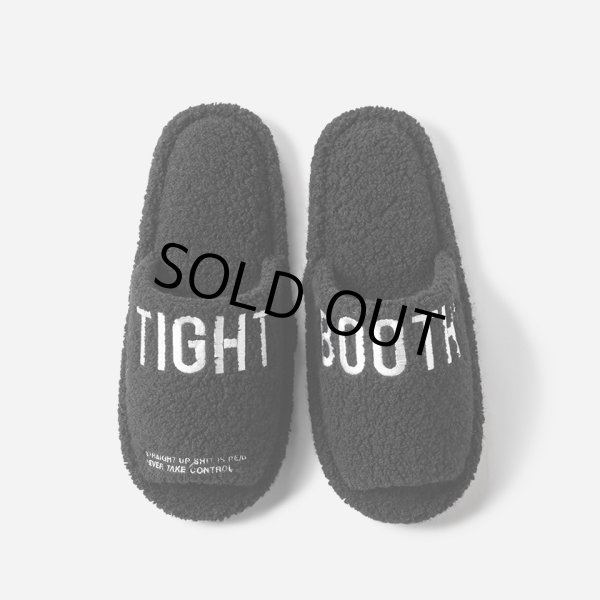 画像3: TIGHTBOOTH/LABEL LOGO BOA SANDAL（Black）［ルームボアサンダル-24秋冬］ (3)