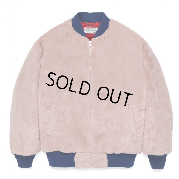 WACKO MARIA/WOLF'S HEAD / FUR SKA JACKET（PINK）［ファースカ