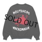 画像: WACKO MARIA/WOLF'S HEAD / HEAVY WEIGHT SWEAT SHIRT（BLACK）［クルーネックスウェット-24秋冬］