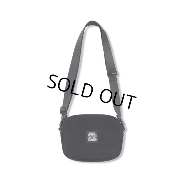 画像1: BlackEyePatch/OG LABEL CORDUROY SHOULDER BAG（BLACK） (1)