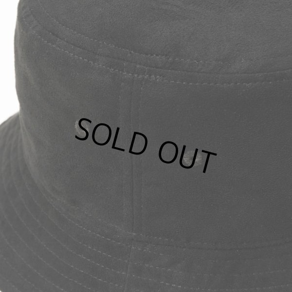 画像5: 【30%OFF】CALEE/FAUX SUEDE BUCKET HAT（BLACK）［フェイクスウェードバケットハット-24秋冬］ (5)