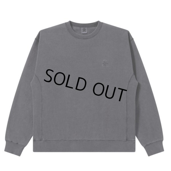 画像1: BlackEyePatch/SMALL OG LABEL PIGMENT DYDED CREW SWEAT（BLACK） (1)