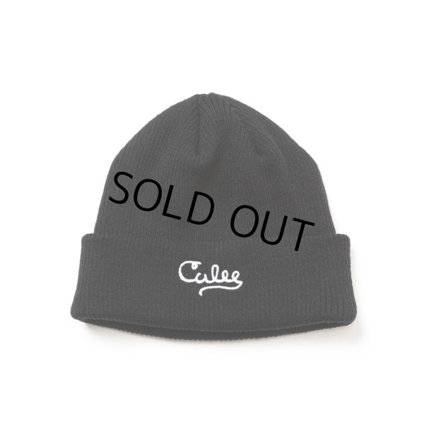 画像1: CALEE/A/R KNIT CAP（BLACK）［ニットキャップ-24秋冬］ (1)