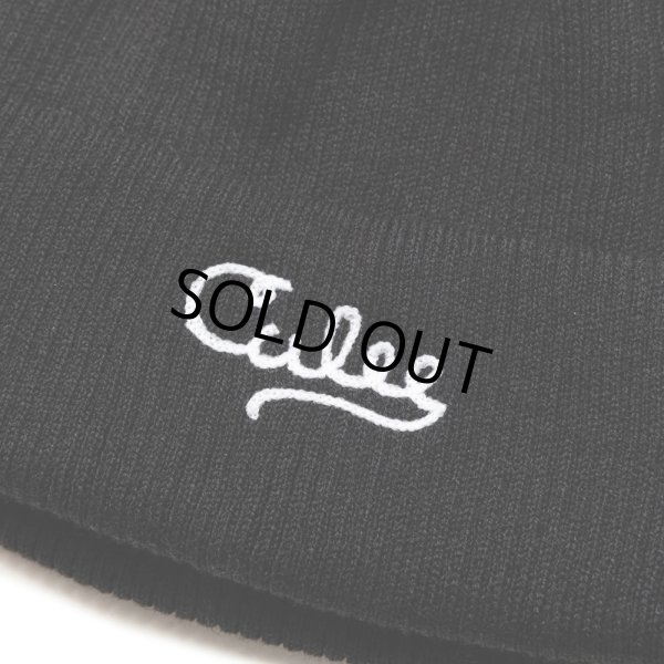 画像2: CALEE/A/R KNIT CAP（BLACK）［ニットキャップ-24秋冬］ (2)
