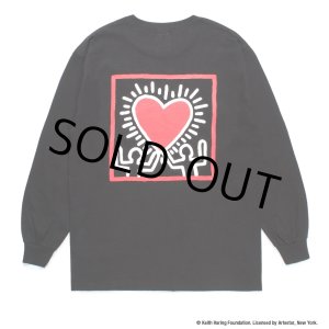 画像: WACKO MARIA/KEITH HARING / LONG SLEEVE T-SHIRT（BLACK）［プリント長袖T-24秋冬］