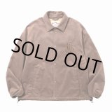 画像: 【40%OFF】CALEE/C/S CAL NT LOGO OVER COACH JACKET（ASH BROWN）［コットンスウェードコーチJKT-24秋冬］