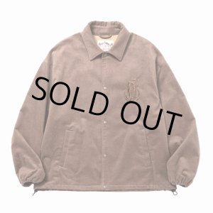 画像: 【40%OFF】CALEE/C/S CAL NT LOGO OVER COACH JACKET（ASH BROWN）［コットンスウェードコーチJKT-24秋冬］