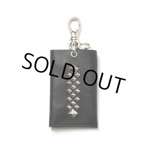 画像: CALEE/STUDS LEATHER KEY CASE（BLACK）［キーケース-24秋冬］