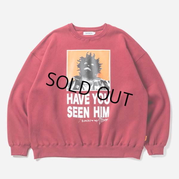 画像1: TIGHTBOOTH/TBKB / HAVE YOU SEEN HIM CREW SWEAT（Burgundy）［クルースウェット-24冬］ (1)