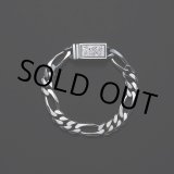 画像: ANTIDOTE BUYERS CLUB/Engraved Box Clasp Figaro Bracelet（Silver）