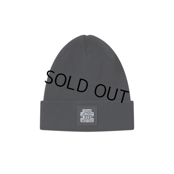 画像1: BlackEyePatch/OG LABEL PATCHED BEANIE（BLACK） (1)