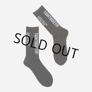 画像: TIGHTBOOTH/LABEL LOGO SOCKS（Black）［ラベルロゴソックス-24秋冬］