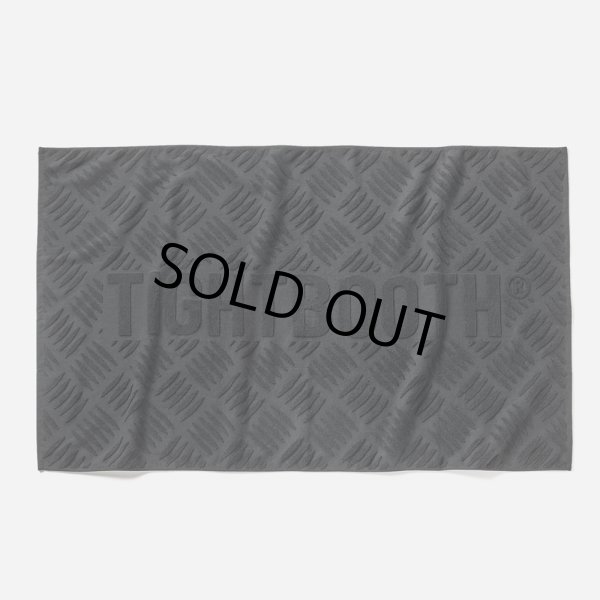 画像1: TIGHTBOOTH/CHECKER PLATE JAQUARD BATH TOWEL（Black）［バスタオル-24秋冬］ (1)