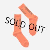 画像: TIGHTBOOTH/LABEL LOGO SOCKS（Orange）［ソックス-24秋冬］
