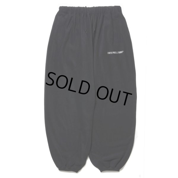 画像1: COOTIE PRODUCTIONS/Fleece Wide Easy Pants（Black）［フリースワイドイージーパンツ-25春夏］ (1)