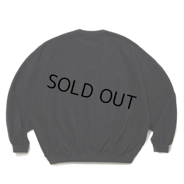 画像2: COOTIE PRODUCTIONS/Fleece Sweat Crew（Black）［フリースクルー-25春夏］ (2)