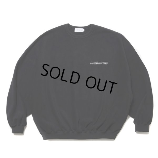 画像1: COOTIE PRODUCTIONS/Fleece Sweat Crew（Black）［フリースクルー-25春夏］ (1)