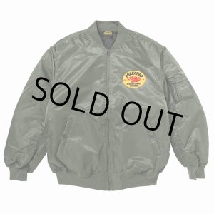 画像: PORKCHOP/FIRE UP MA-1 JACKET（OLIVE）［MA-1 JKT-24秋冬］