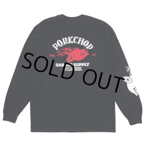 画像: PORKCHOP/FIRE UP L/S TEE（BLACK）［プリント長袖T-24秋冬］