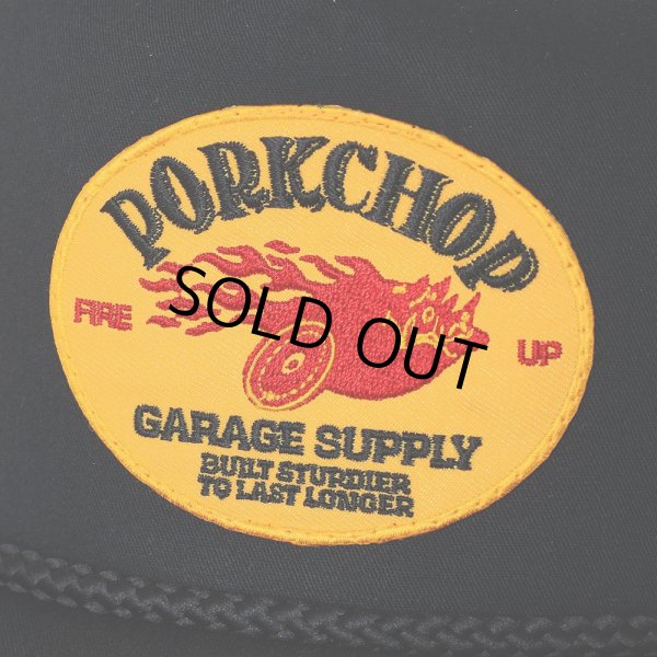 画像3: PORKCHOP/FIRE UP WAPPEN CAP（BLACK）［ワッペンキャップ-24秋冬］ (3)
