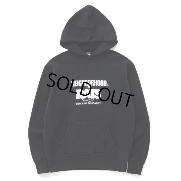 画像1: RATS/20th RATS×NEIGHBORHOOD HOODED（BLACK）［クロスネックフーディー-25春夏］ (1)