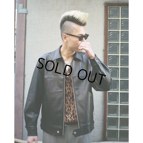 画像3: WACKO MARIA/LEATHER SINGLE RIDERS JACKET（BLACK）［レザーシングルライダースJKT-25春夏］ (3)