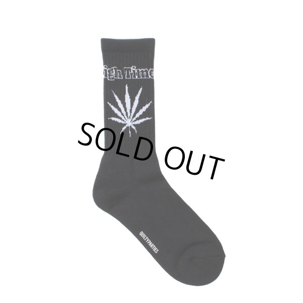 画像1: WACKO MARIA/HIGH TIMES / JACQUARD SOCKS（BLACK）［ジャガードソックス-25春夏］ (1)