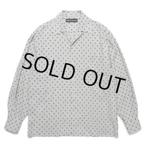画像: WACKO MARIA/DOTS HAWAIIAN SHIRT（GRAY）［ドットハワイアンシャツ-25春夏］