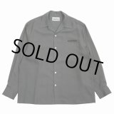 画像: WACKO MARIA/50'S OPEN COLLAR SHIRT（GRAY）［50'Sオープンカラーシャツ-25春夏］