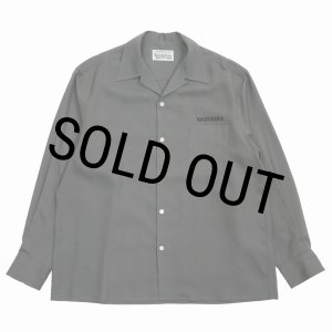 画像: WACKO MARIA/50'S OPEN COLLAR SHIRT（GRAY）［50'Sオープンカラーシャツ-25春夏］