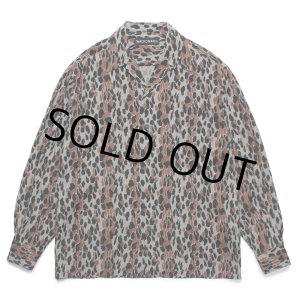 画像: WACKO MARIA/LEOPARD HAWAIIAN SHIRT（GRAY）［レオパードハワイアンシャツ-25春夏］