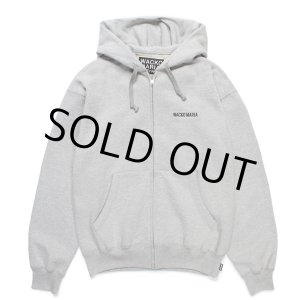 画像: WACKO MARIA/HEAVY WEIGHT FULL ZIP HOODED SWEAT SHIRT（GRAY）［ジップアップパーカー-25春夏］