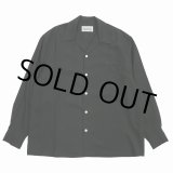 画像: WACKO MARIA/50'S OPEN COLLAR SHIRT（BLACK）［50'Sオープンカラーシャツ-25春夏］