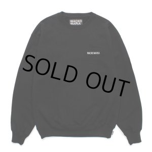 画像: WACKO MARIA/HEAVY WEIGHT CREW NECK SWEAT SHIRT（BLACK）［クルーネックスウェット-25春夏］