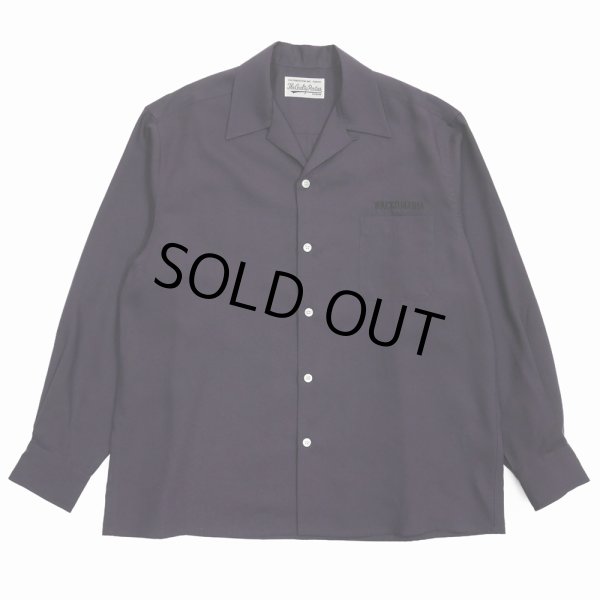 画像1: WACKO MARIA/50'S OPEN COLLAR SHIRT（DARK PURPLE）［50'Sオープンカラーシャツ-25春夏］ (1)